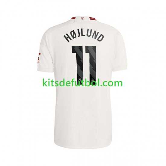 Manchester United Rasmus Hojlund 11 Hombre Camiseta alternativa 2023-2024 Manga Corta