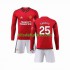 Equipación completa Niño Manchester United Sancho 25 Camiseta de local 2023-2024 Manga Larga