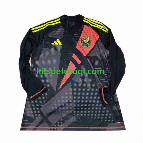 México Portero Copa America 2024 Hombre Camiseta Negro de local Manga Larga