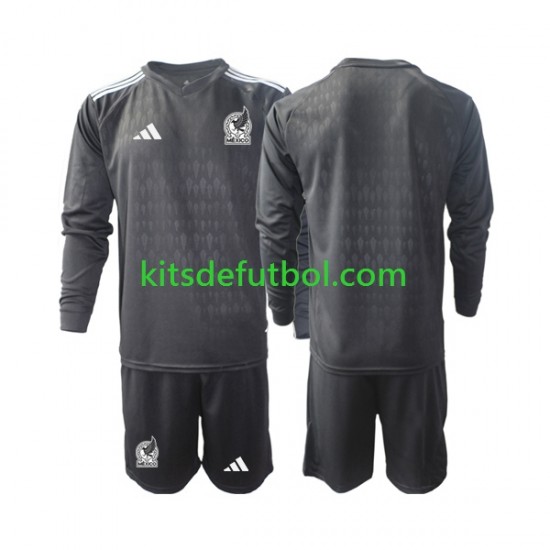Equipación completa Niño México Portero 2022 Camiseta de local Manga Larga