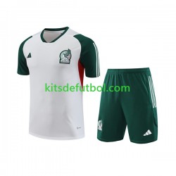 México Camiseta de Entrenamiento y Pantalones Blanco 2023-2024
