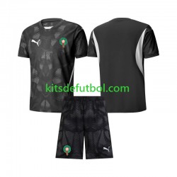 Equipación completa Niño Marruecos Portero 2024 Camiseta alternativa Manga Corta