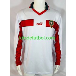 Marruecos Retro 1998 Hombre Camiseta de visitante Manga Larga