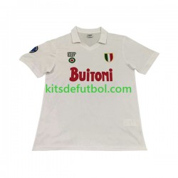 Napoli Retro 1987 1988 Hombre Camiseta de visitante Manga Corta
