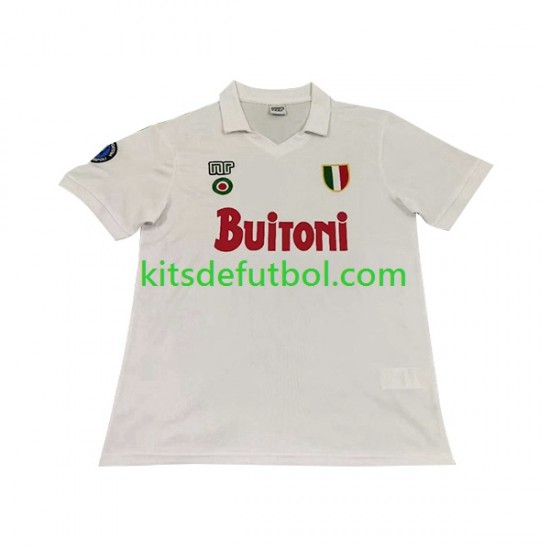 Napoli Retro 1987 1988 Hombre Camiseta de visitante Manga Corta