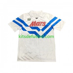 Napoli Retro 1989 1990 Hombre Camiseta de visitante Manga Corta
