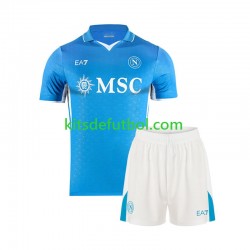 Equipación completa Niño Napoli Camiseta de local 2024-2025 Manga Corta