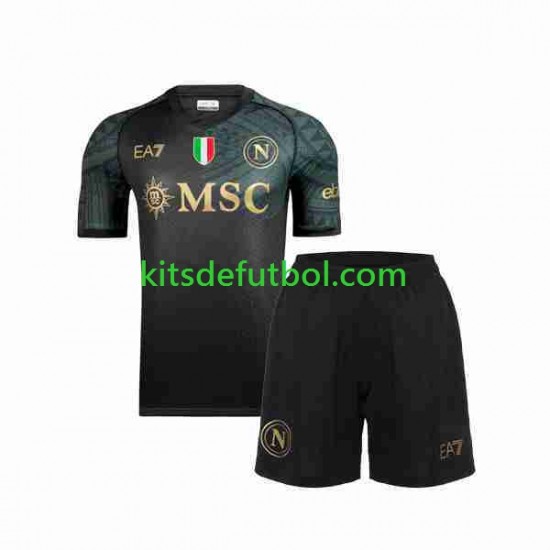 Equipación completa Niño Napoli Camiseta alternativa 2023-2024 Manga Corta