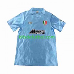 Napoli Retro 1990 1991 Hombre Camiseta de local Manga Corta