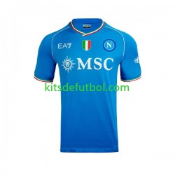 Napoli Khvicha Kvaratskhelia 77 Hombre Camiseta de local 2023-2024 Manga Corta