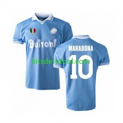 Napoli MARADONA 10 Retro 1986 Hombre Camiseta de local Manga Corta