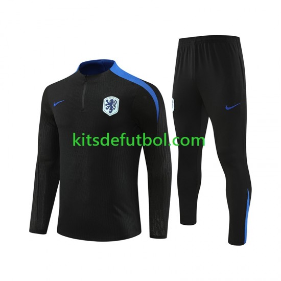 Países Bajos 2024 Camiseta de Entrenamiento Negro
