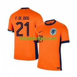 Países Bajos Frenkie de Jong 21 Euro 2024 Hombre Camiseta de local Manga Corta