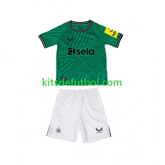 Equipación completa Niño Newcastle United Camiseta de visitante 2023-2024 Manga Corta