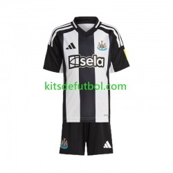 Equipación completa Niño Newcastle United Camiseta Negro de local 2024-2025 Manga Corta