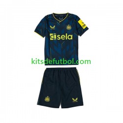 Equipación completa Niño Newcastle United Camiseta alternativa 2023-2024 Manga Corta