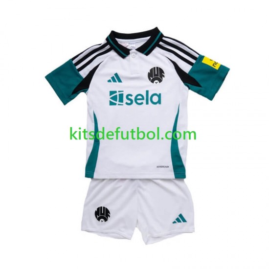 Equipación completa Niño Newcastle United Camiseta alternativa 2024-2025 Manga Corta