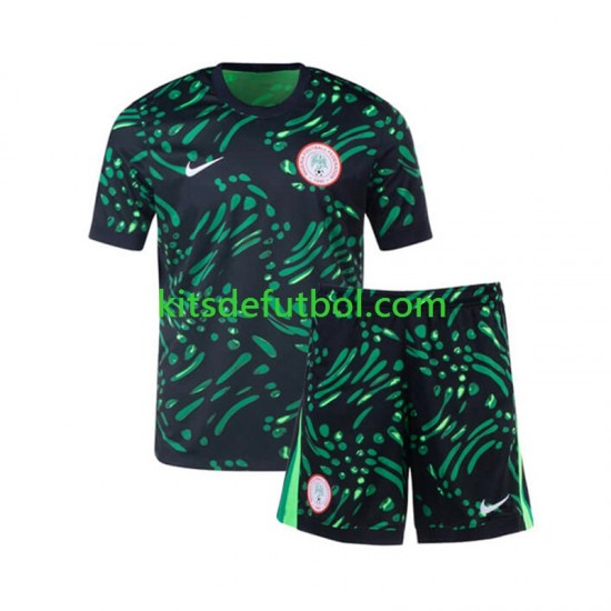 Equipación completa Niño Nigeria 2024 Camiseta de visitante Manga Corta