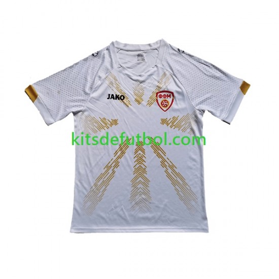 Macedonia del Norte 2023 Hombre Camiseta de visitante Manga Corta