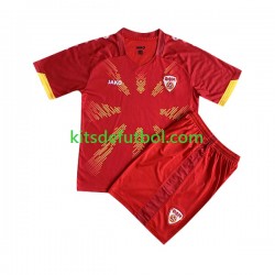 Equipación completa Niño Macedonia del Norte 2023 Camiseta de local Manga Corta