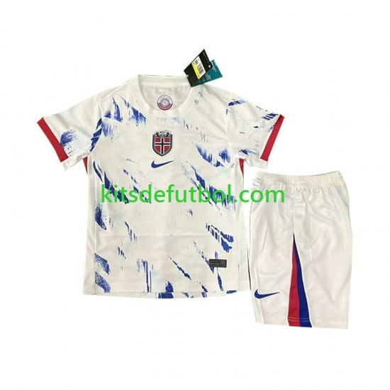 Equipación completa Niño Noruega 2024 Camiseta de visitante Manga Corta