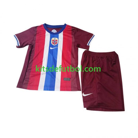 Equipación completa Niño Noruega 2024 Camiseta de local Manga Corta