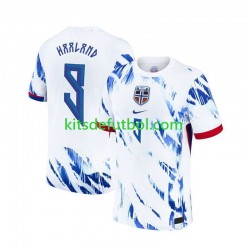 Noruega Erling Haaland 9 2024 Hombre Camiseta de visitante Manga Corta