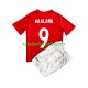 Equipación completa Niño Noruega HAALAND 9 2022 Camiseta de local Manga Corta