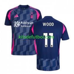 Nottingham Forest Chris Wood 11 Hombre Camiseta de visitante 2024-2025 Manga Corta