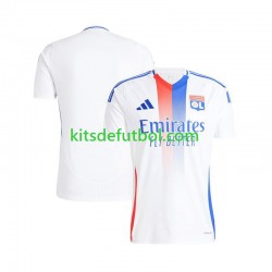Olympique de Lyon Hombre Camiseta Blanco de local 2024-2025 Manga Corta