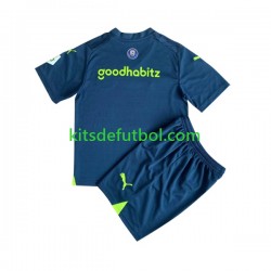 Equipación completa Niño PSV Eindhoven Camiseta alternativa 2023-2024 Manga Corta