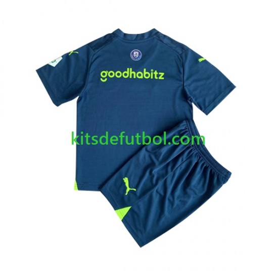 Equipación completa Niño PSV Eindhoven Camiseta alternativa 2023-2024 Manga Corta