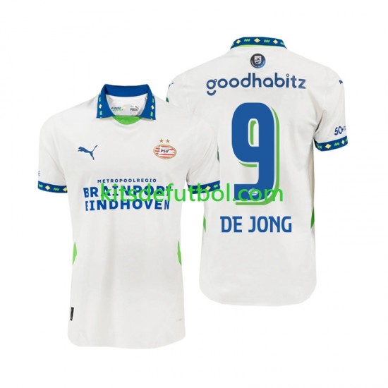 PSV Eindhoven DE JONG 9 Hombre Camiseta alternativa 2024-2025 Manga Corta
