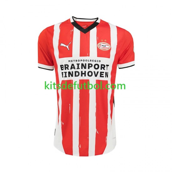 PSV Eindhoven Hombre Camiseta de local 2024-2025 Manga Corta PSV Eindhoven Hombre Camiseta de local 2024-2025 Manga Corta