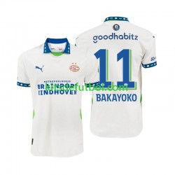 PSV Eindhoven Johan Bakayoko 11 Hombre Camiseta de visitante 2024-2025 Manga Corta