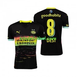 PSV Eindhoven Sergino Dest 8 Hombre Camiseta de visitante 2024-2025 Manga Corta