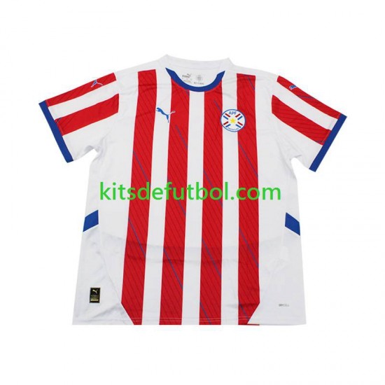 Paraguay 2024 Hombre Camiseta de local Manga Corta