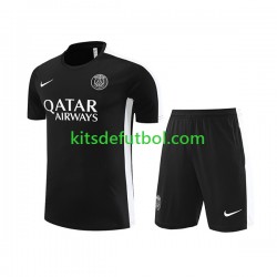 Paris Saint-Germain Camiseta de Entrenamiento y Pantalones Negro 2023-2024