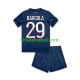 Equipación completa Niño Paris Saint-Germain Bradley Barcola 29 Camiseta de local 2024-2025 Manga Corta