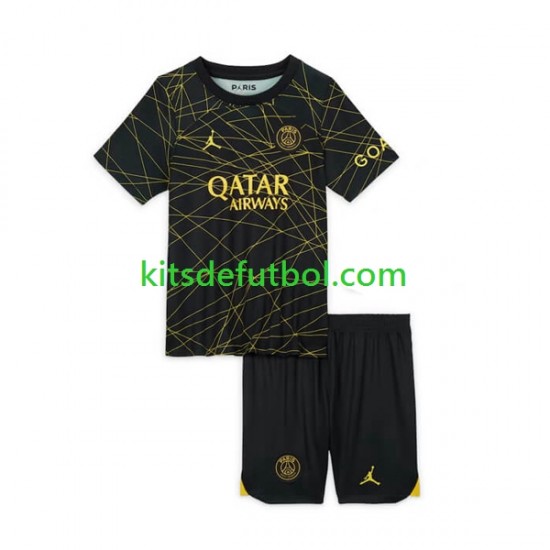 Equipación completa Niño Paris Saint-Germain Camiseta Cuarta 2022-2023 Manga Corta