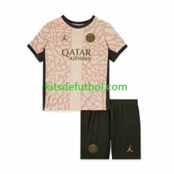Equipación completa Niño Paris Saint-Germain Camiseta Cuarta 2023-2024 Manga Corta