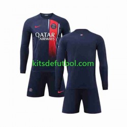 Equipación completa Niño Paris Saint-Germain Camiseta de local 2023-2024 Manga Larga