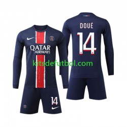 Equipación completa Niño Paris Saint-Germain D Doue 14 Camiseta de local 2024-2025 Manga Larga