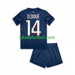 Equipación completa Niño Paris Saint-Germain Desire Doue 14 Camiseta de local 2024-2025 Manga Corta