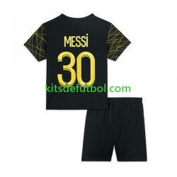 Equipación completa Niño Paris Saint-Germain Lionel Messi 30 Camiseta Cuarta 2022-2023 Manga Corta