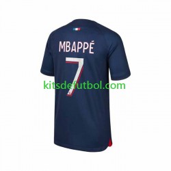 Paris Saint-Germain Mbappe 7 Hombre Camiseta de local 2023-2024 Manga Corta