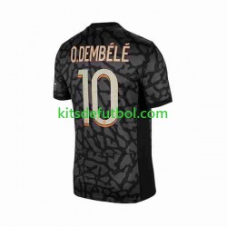Paris Saint-Germain O.Dembele 10 Hombre Camiseta alternativa 2023-2024 Manga Corta