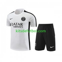 Paris Saint-Germain Camiseta de Entrenamiento y Pantalones Blanco 2023-2024
