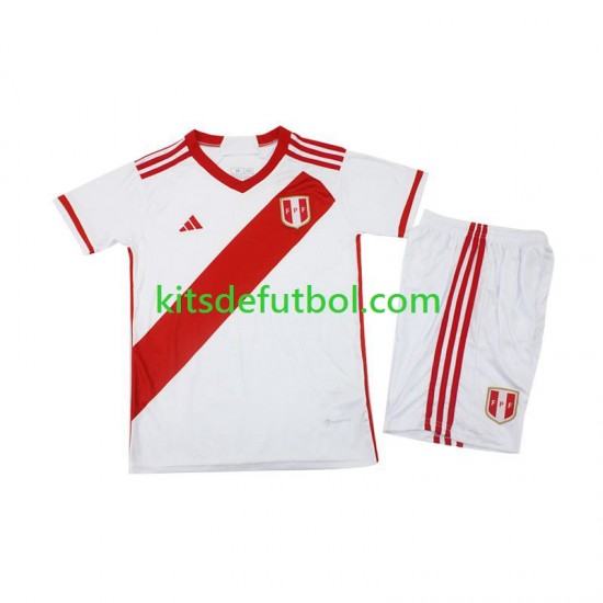 Equipación completa Niño Perú 2023 Camiseta de local Manga Corta