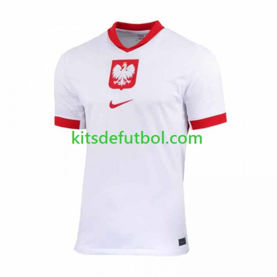 Polonia 2024 Hombre Camiseta de local Manga Corta